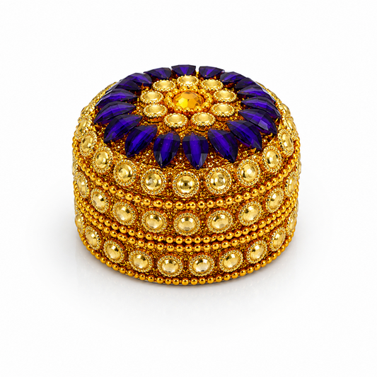 Multi color stone kumkum  size-3(Pack of 4 )