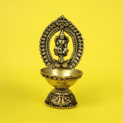 Brass Unique Lakshmi Diya (Pital Anokha Laxmi Deepak)