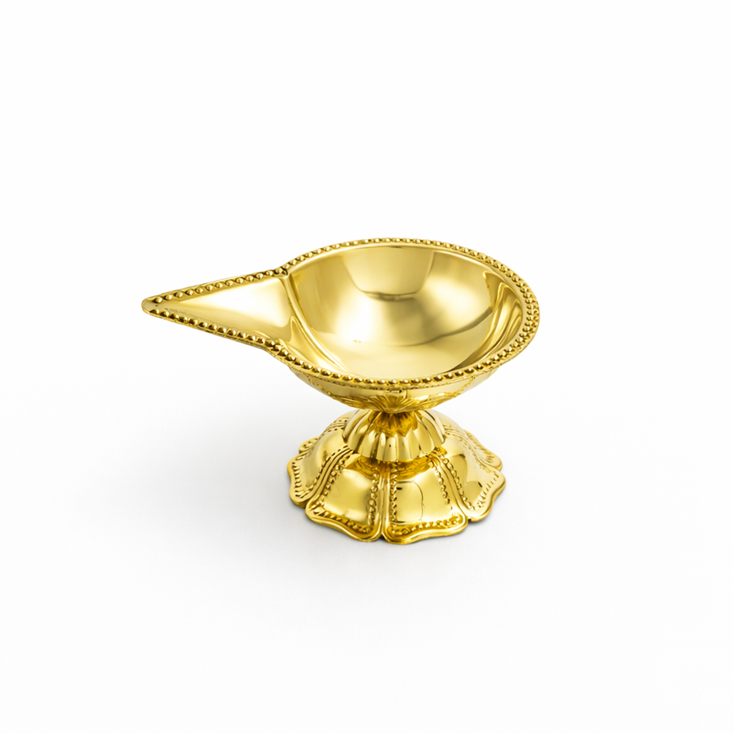 Brass Traditional Pooja Diya with Stan-Jwala Deep