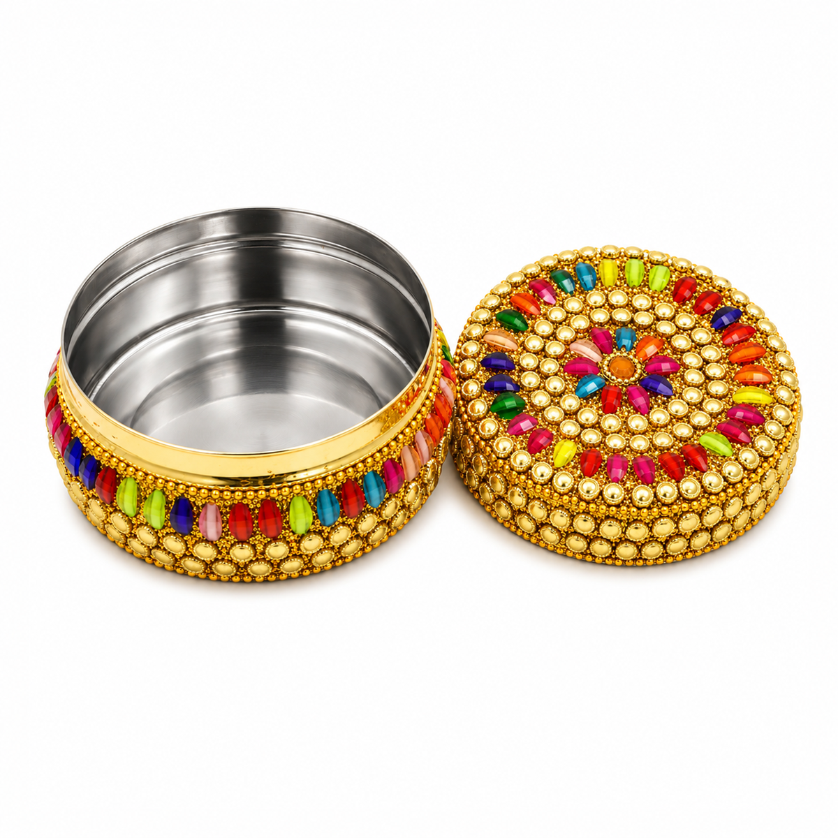 Multi color stone box size-6 (pack of 1)