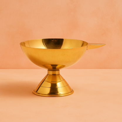Brass Diya SSDA-Big (Pital Deepak SSDA Bada)