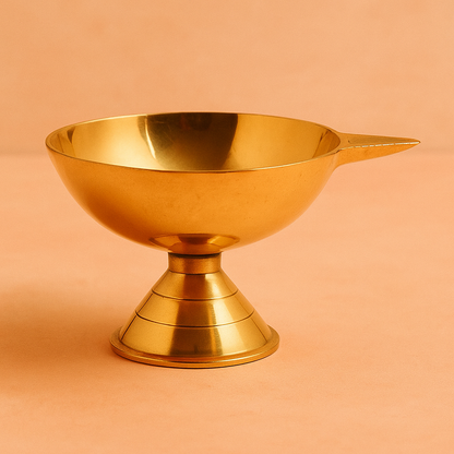 Brass Diya SSDA-Big (Pital Deepak SSDA Bada)