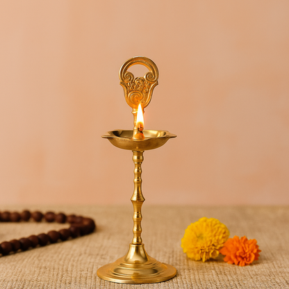 Brass OM Sakthi Kuthu Vilaku (Pital Aum Shakti Deepak)