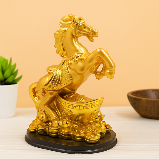 Resin Horse Decorative Showpiece (Ashva Murti)