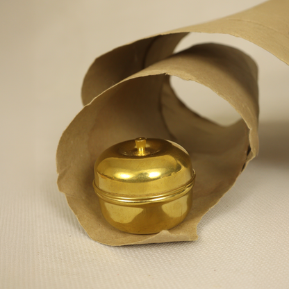 Brass Apple Kumkum Holder