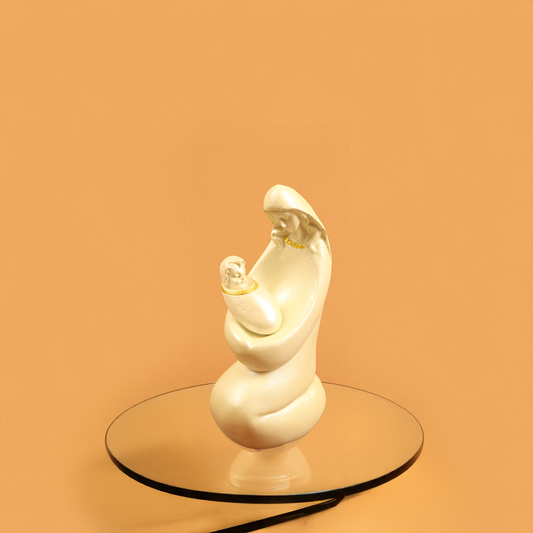 Mary with Baby Jesus-White (Mariyam Bal Yesu Safed)