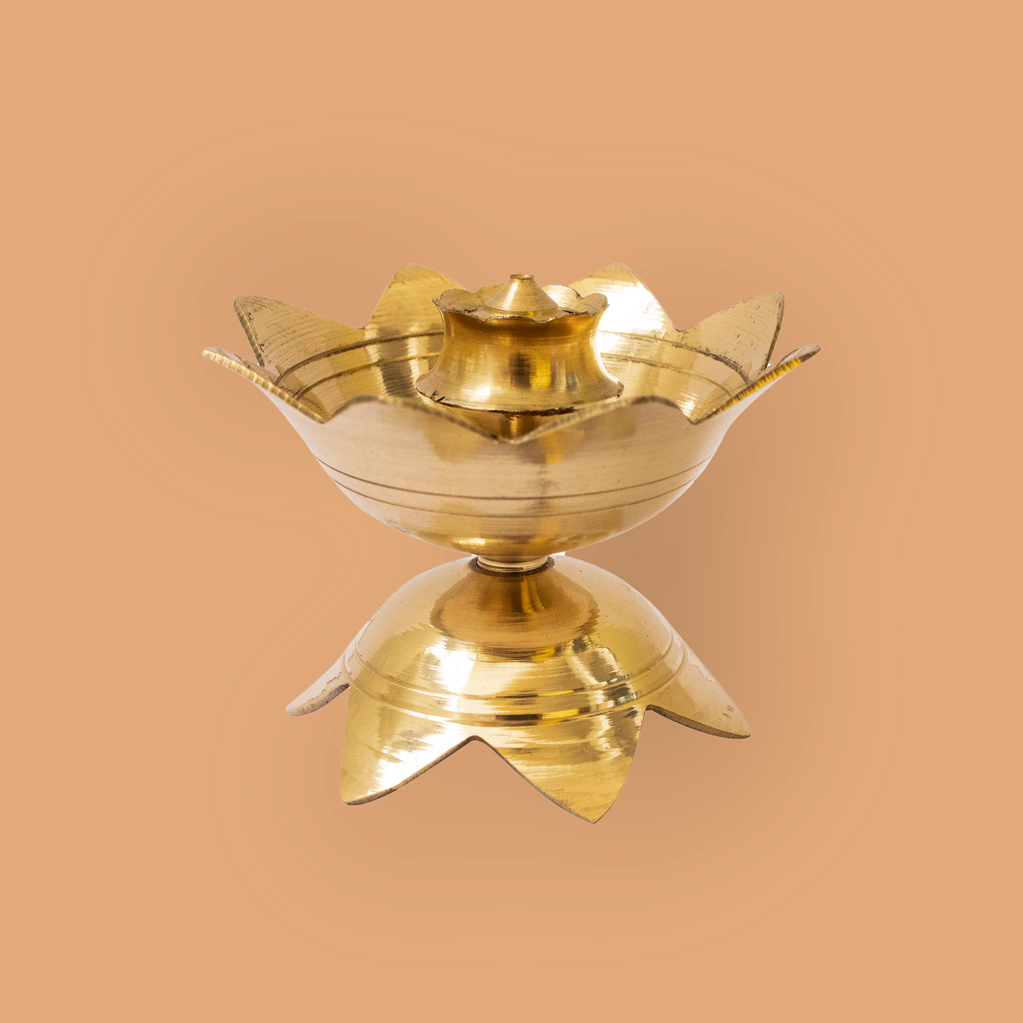 Brass Lotus Agarbatti Holder
