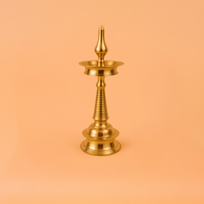 Brass Kerala Nila Vilakku - 11inch (Pital Kerala Nila Deepak)