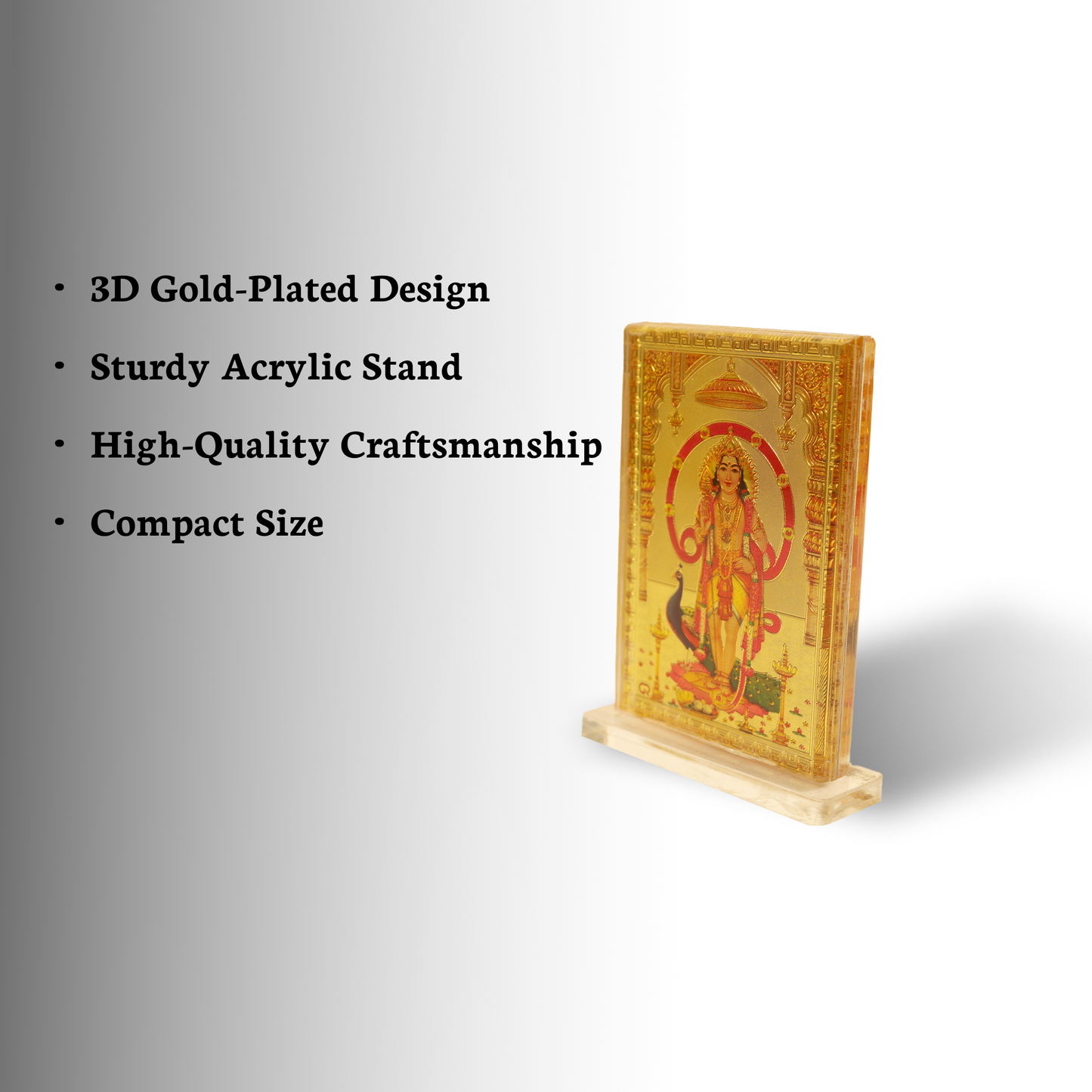 Car dashboard gold metalic Om Muruga