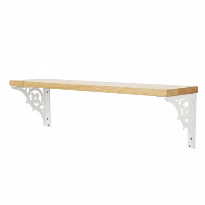 Wooden Pooja Shelf - Single Floral (Lakdi Puja Shelf )