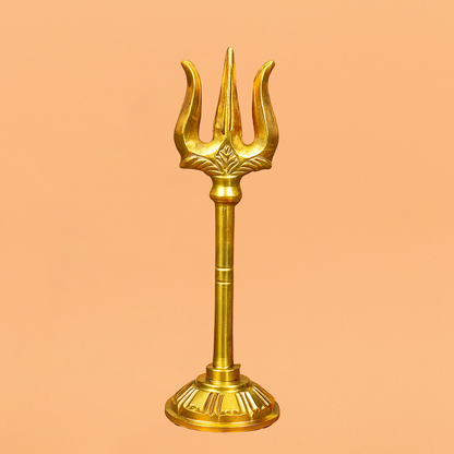 Brass Soolam-10cm (Pital Trishul / Shiva Weapon)