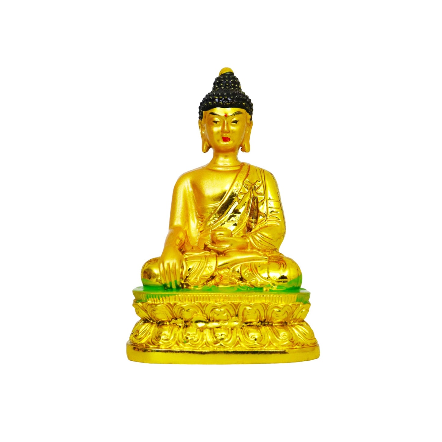 Resin Show Pieces Buddha Head Black (Buddha Shirsh Kala)