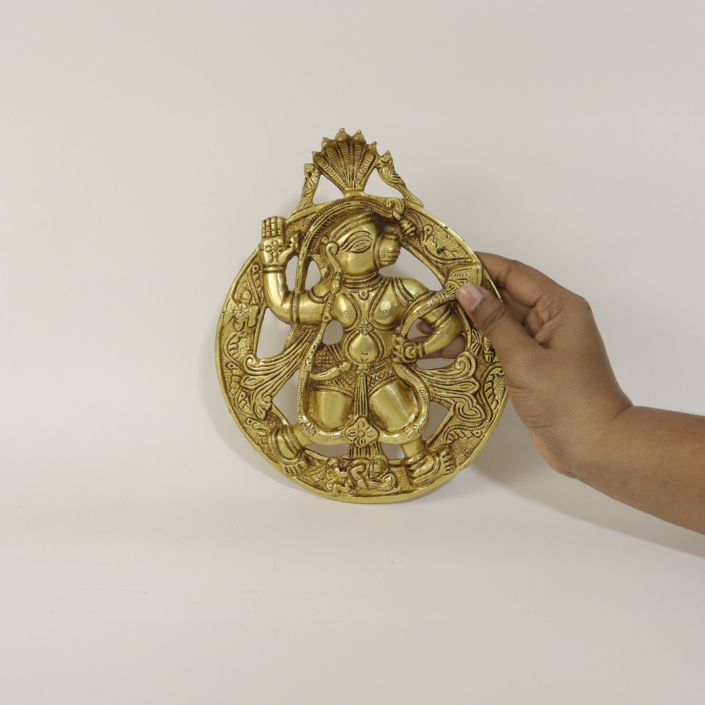 Brass Hanuman Wall Hanging