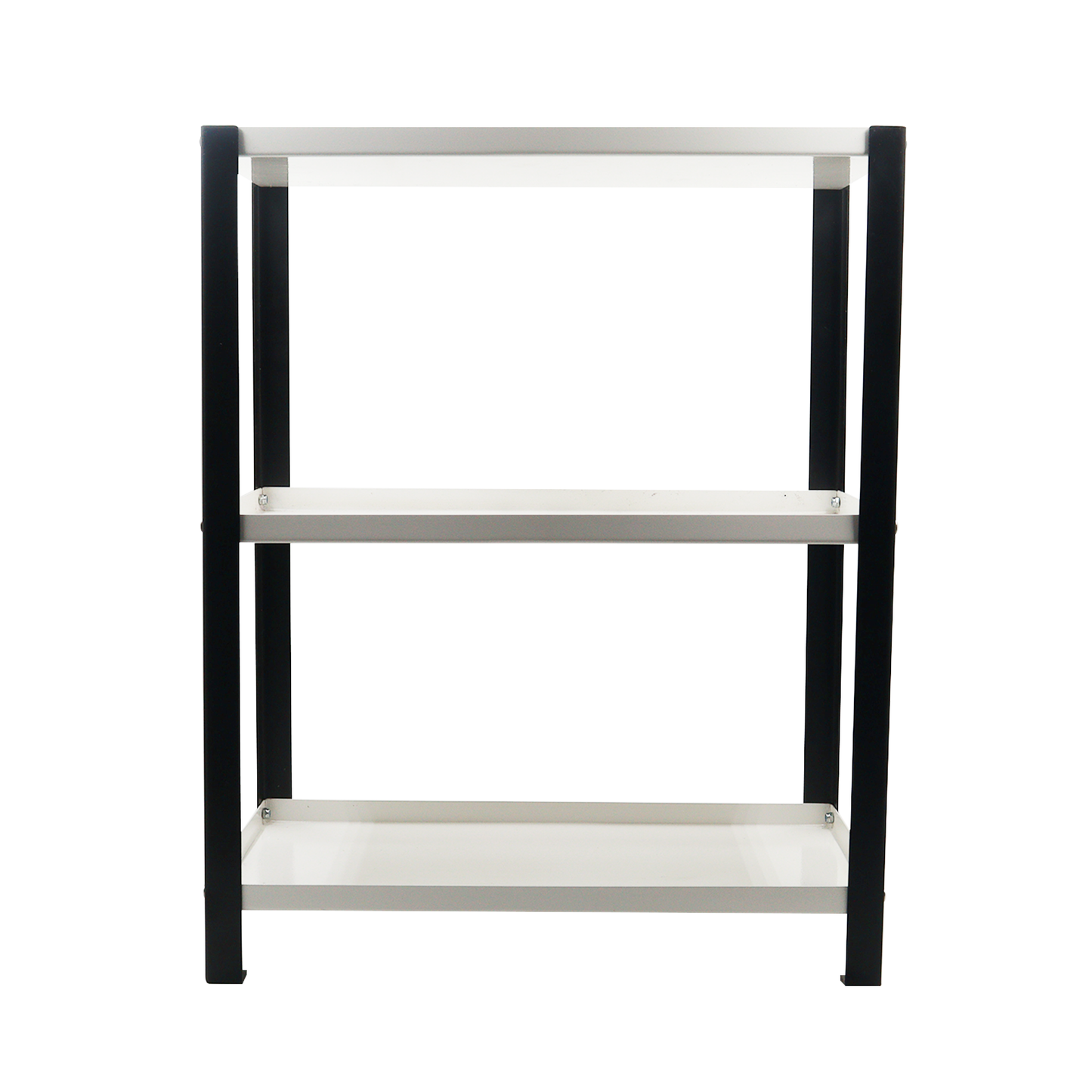 Djuize Pooja Shelf for Home Temple|Elegant Pooja Rack Design with Black Stem& White Shelves|Small Puja Shelf|Pooja Stand Design|Pooja Shelf in Living Room|Puja Room Shelves| Pooja Almirah Design-Metal 3 tier Rack shelf Black stem with white tray