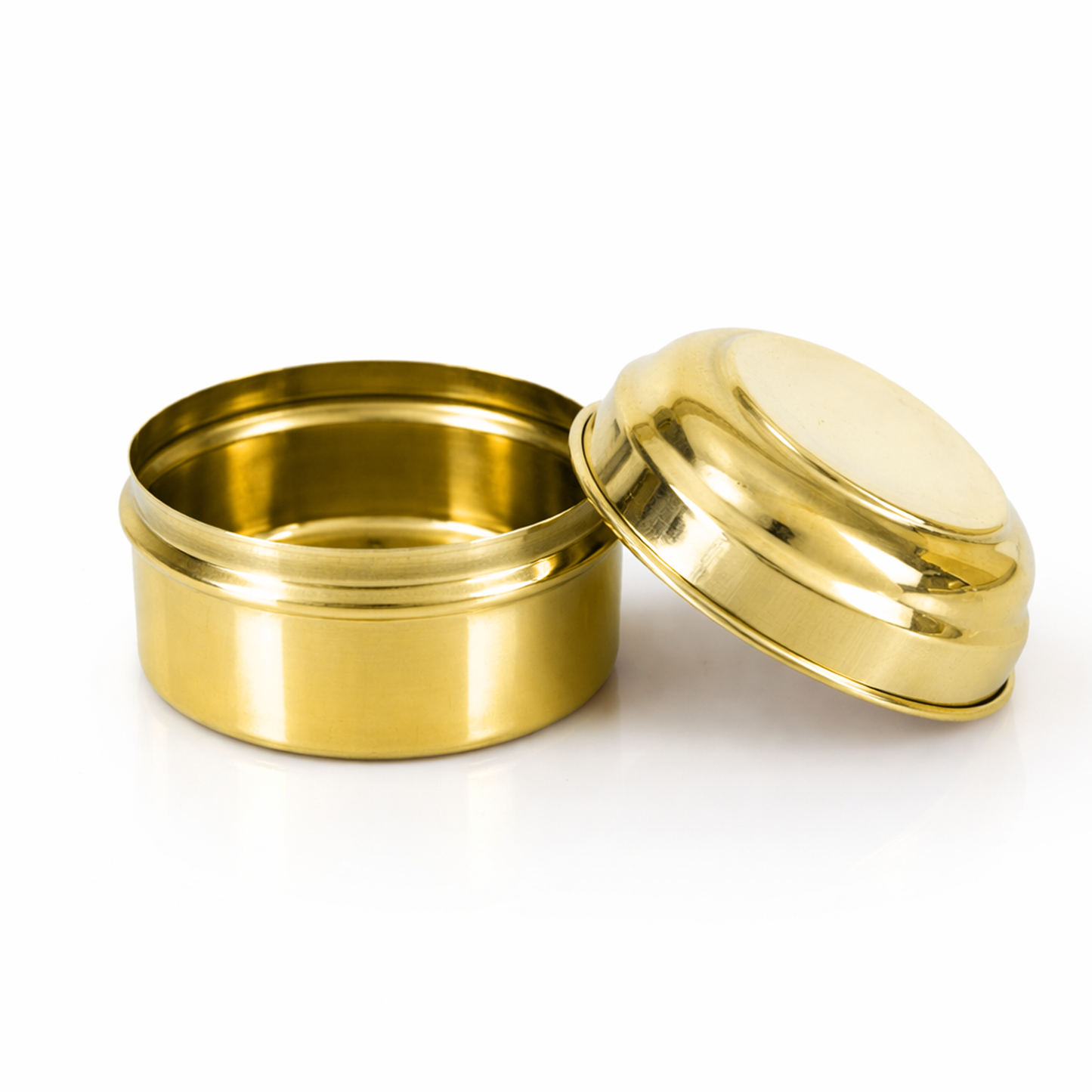 Brass Box Pooja-Dabbi Pack of 5 (Size 0)