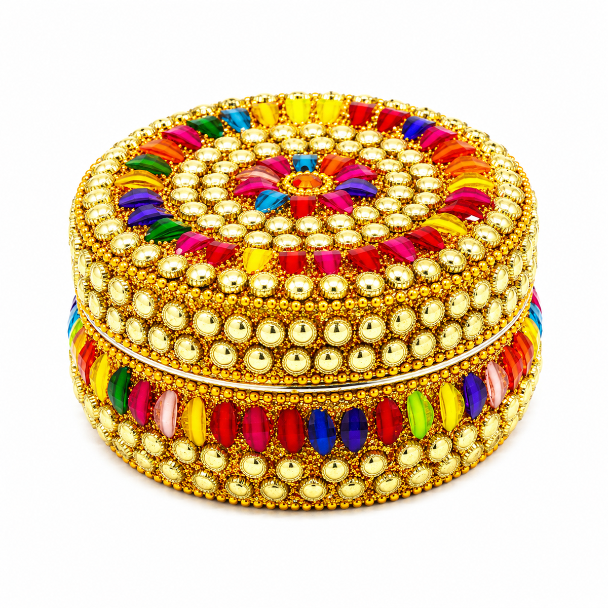 Multi color stone box size-6 (pack of 1)