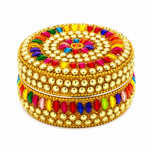 Multi color stone box size-6 (pack of 1)