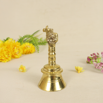 Golden Premium Brass Nandi Bell