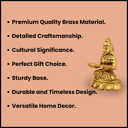 Brass Annapoorani Idol (Pital Annapurna Mata Murti)