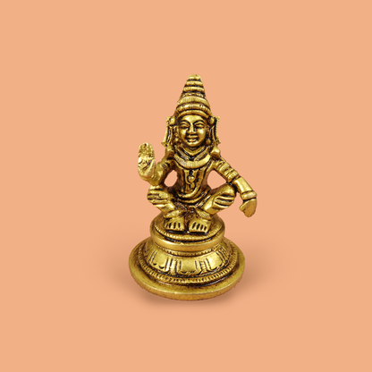 अय्यप्पन पीतल की मूर्ति मंदिर सजावट