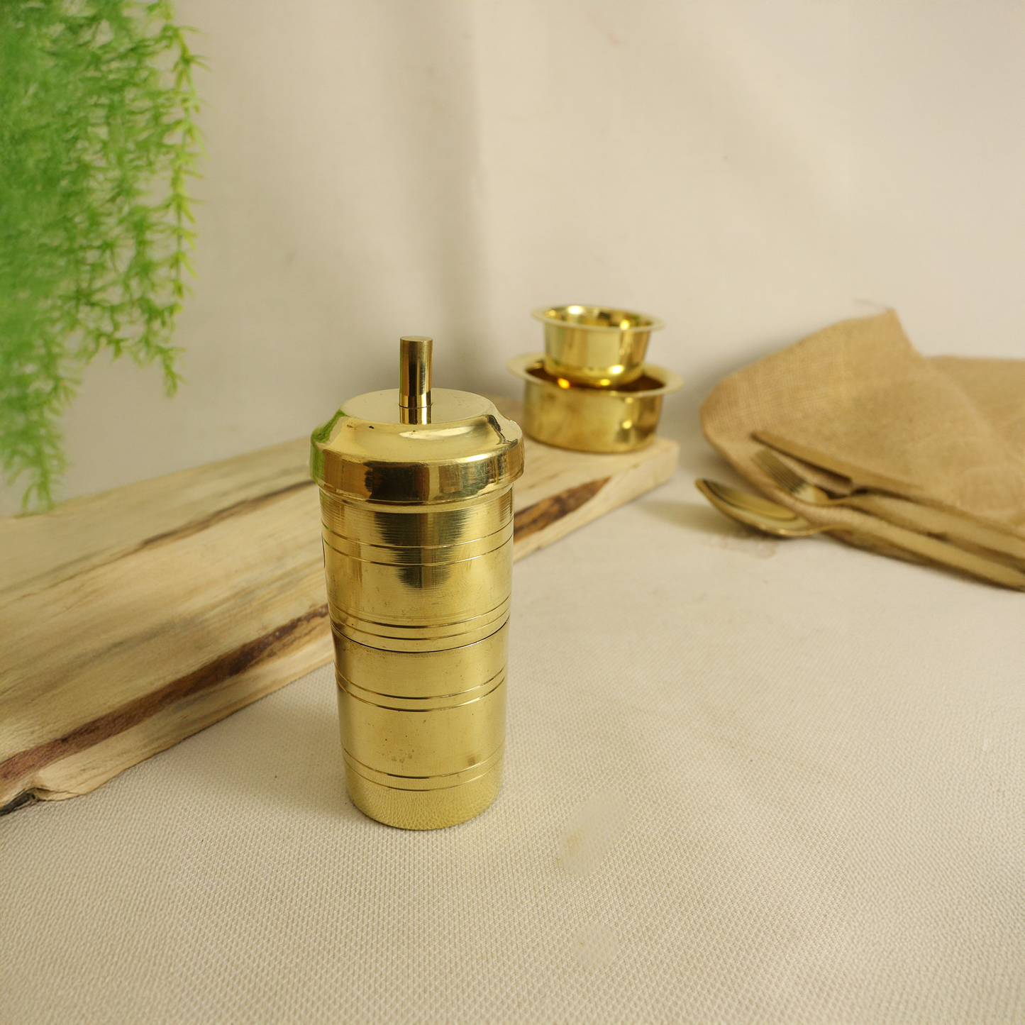 Brass South Indian Coffee Filter- Vinsan Size 1