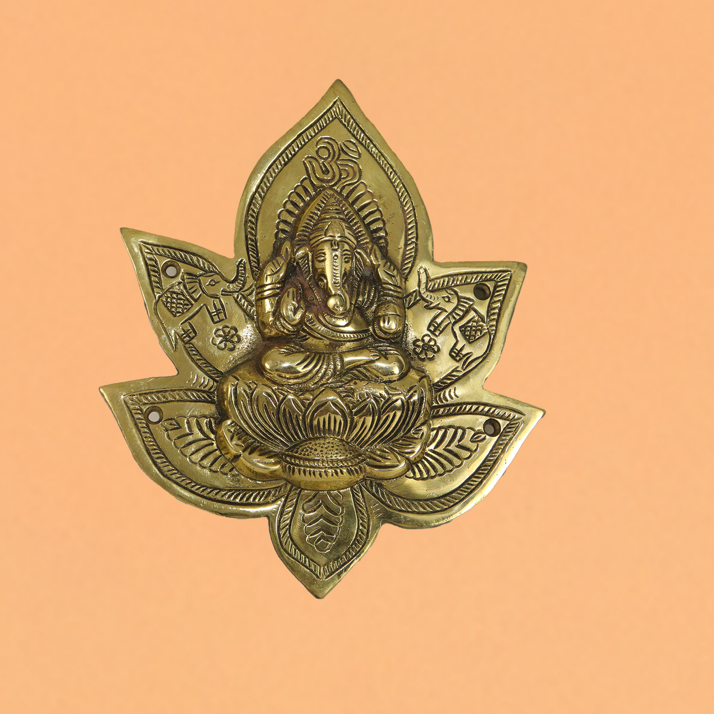 Brass Wall Hanging Ganesha -18cm