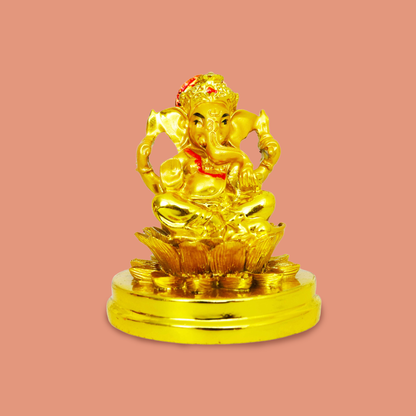 Resin Show Pieces Lotus Ganesh (Kamal Vinayak Showpiece)