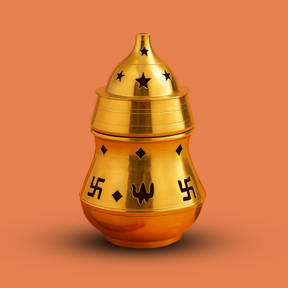 Brass Karpoor Lamp |Diffuser diya