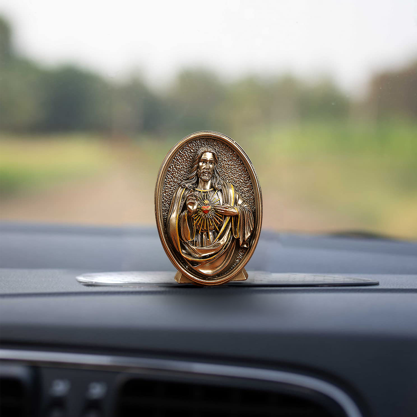 Oval grey jesus