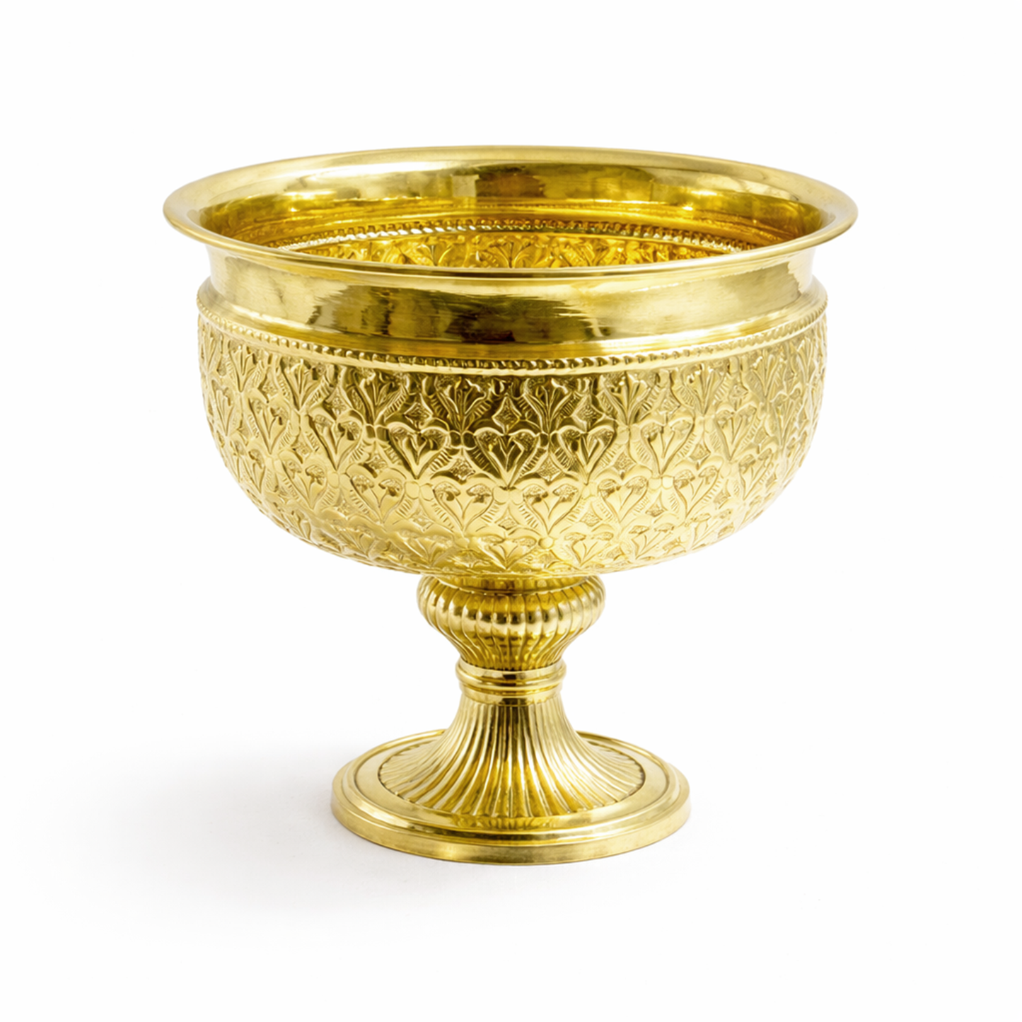 Brass Urli Bowl with Stand Planter for Decoration-Bowl Dana Size 8