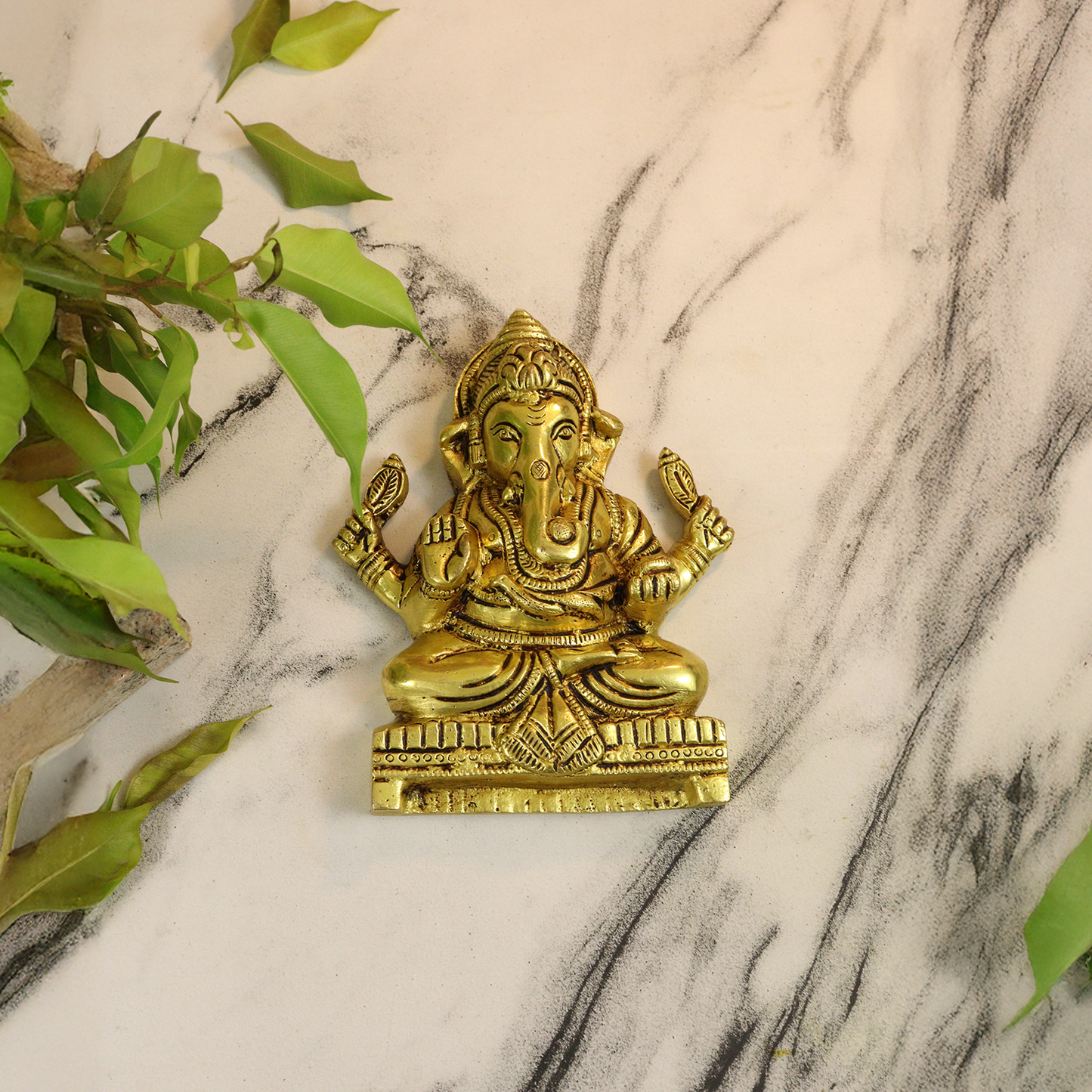 Brass Ganesh Wall Hanging