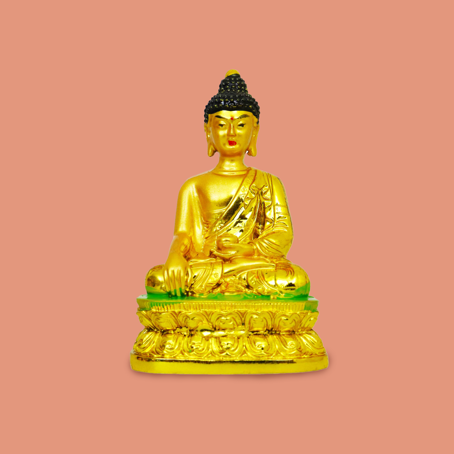 Resin Show Pieces Buddha Head Black (Buddha Shirsh Kala)