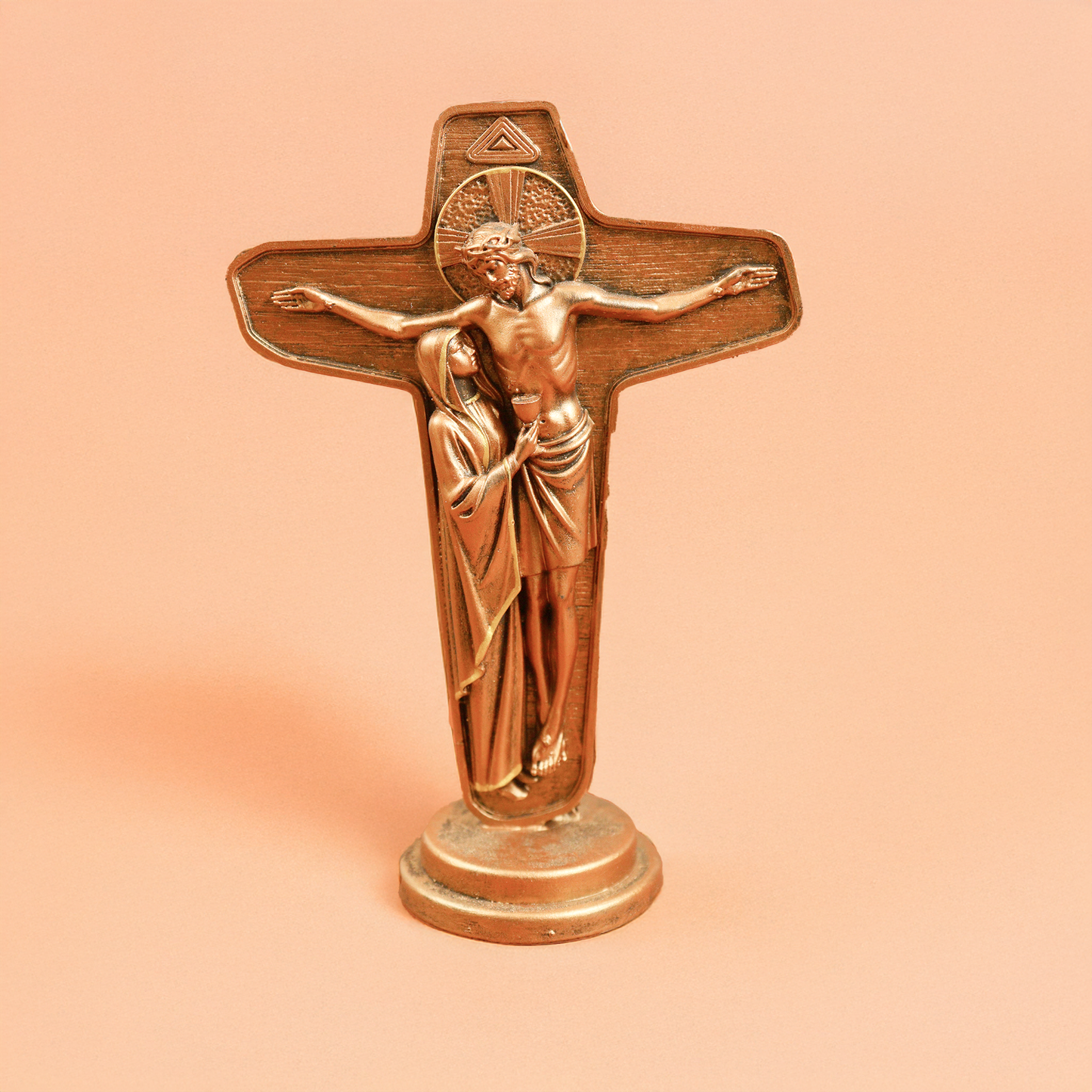 Jesus and Mother in Cross- 4 inch (Yesu Mata Cross)