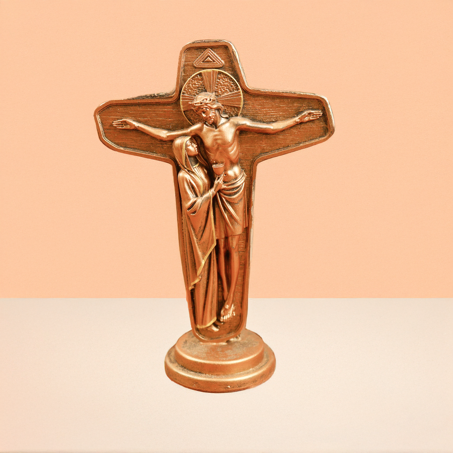 Jesus and Mother in Cross- 4 inch (Yesu Mata Cross)