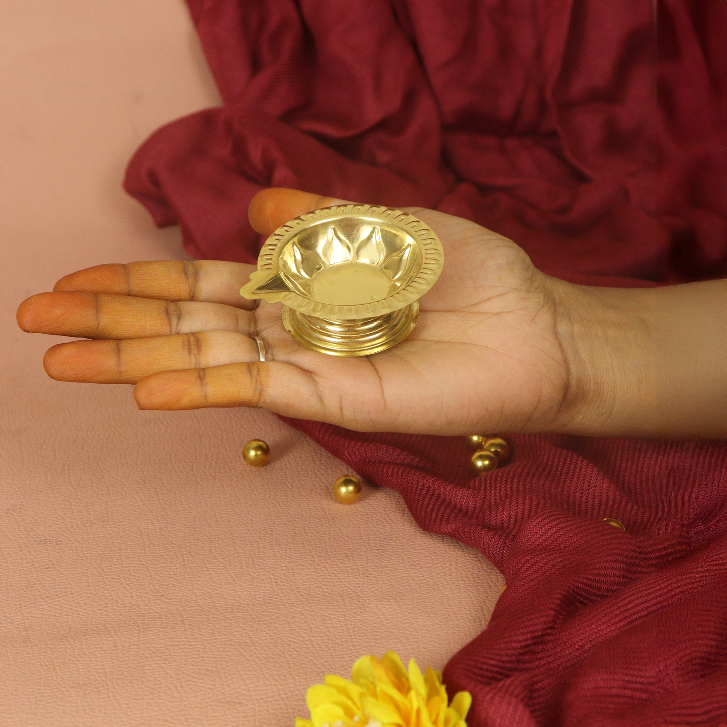 Brass Diya-Kamakshi Deepam Size-1
