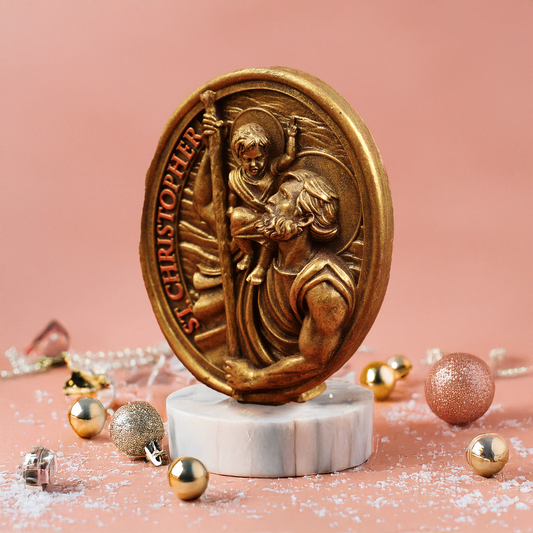 St.Christopher-Oval (Gold) (Sant Christopher Oval Sona)