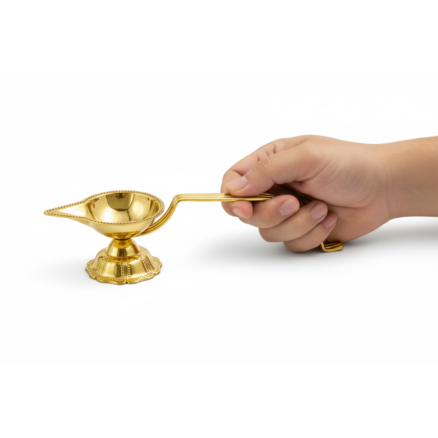 Brass Karpoor|Kapoor Diya Deepam Burner Karpuram Arati-Jwala Arthi Size-2