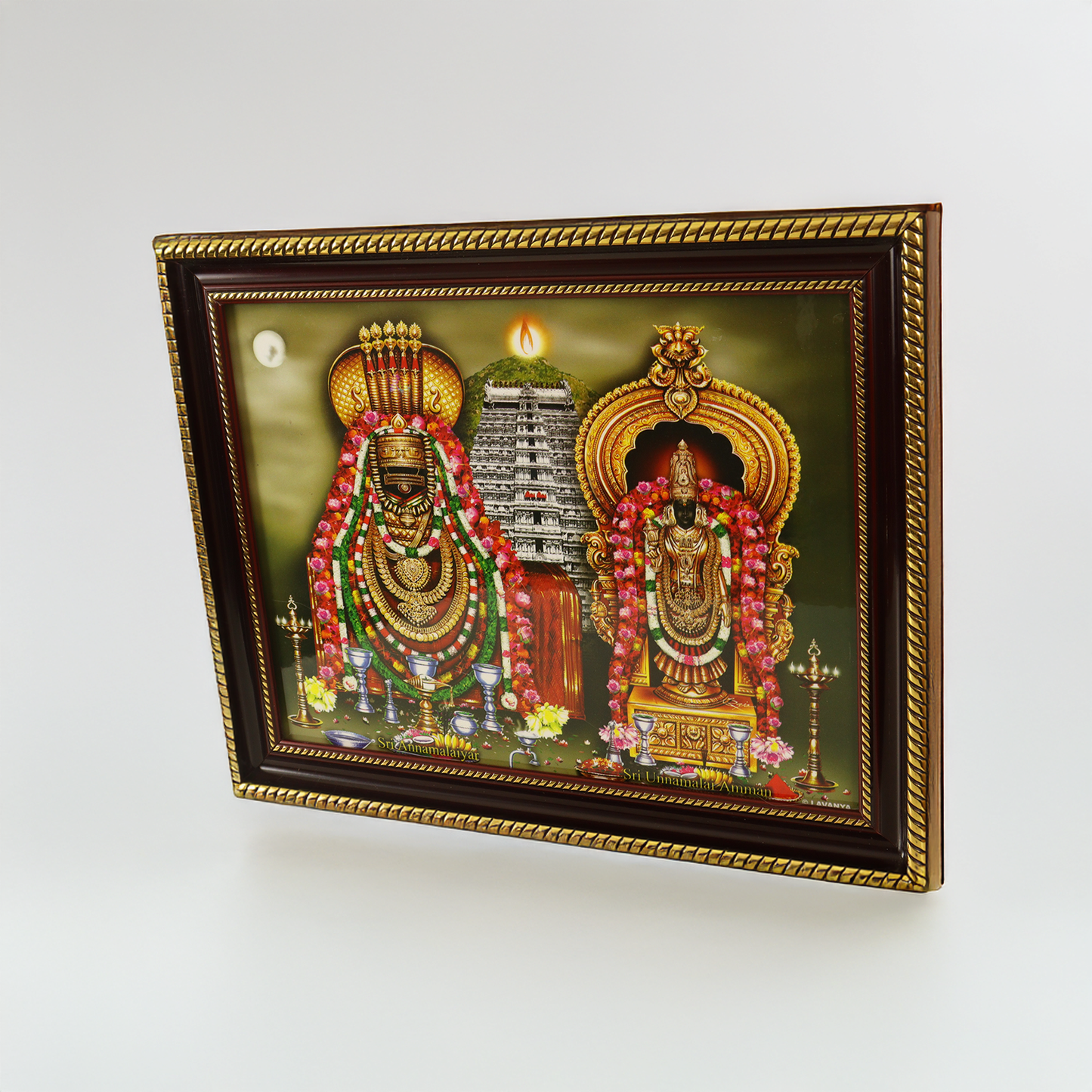 Plastic Gold God photo frame Annamalaiyar