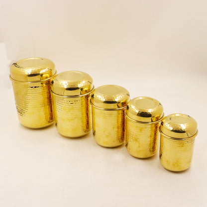 Brass Hammered Dabbi