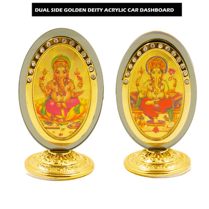 Oval Double Side God Picture -Ganesh (Oval Dono Taraf Vinayak)