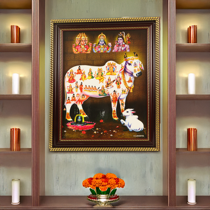 Kamadhenu (Gau Mata God Photo Frame)