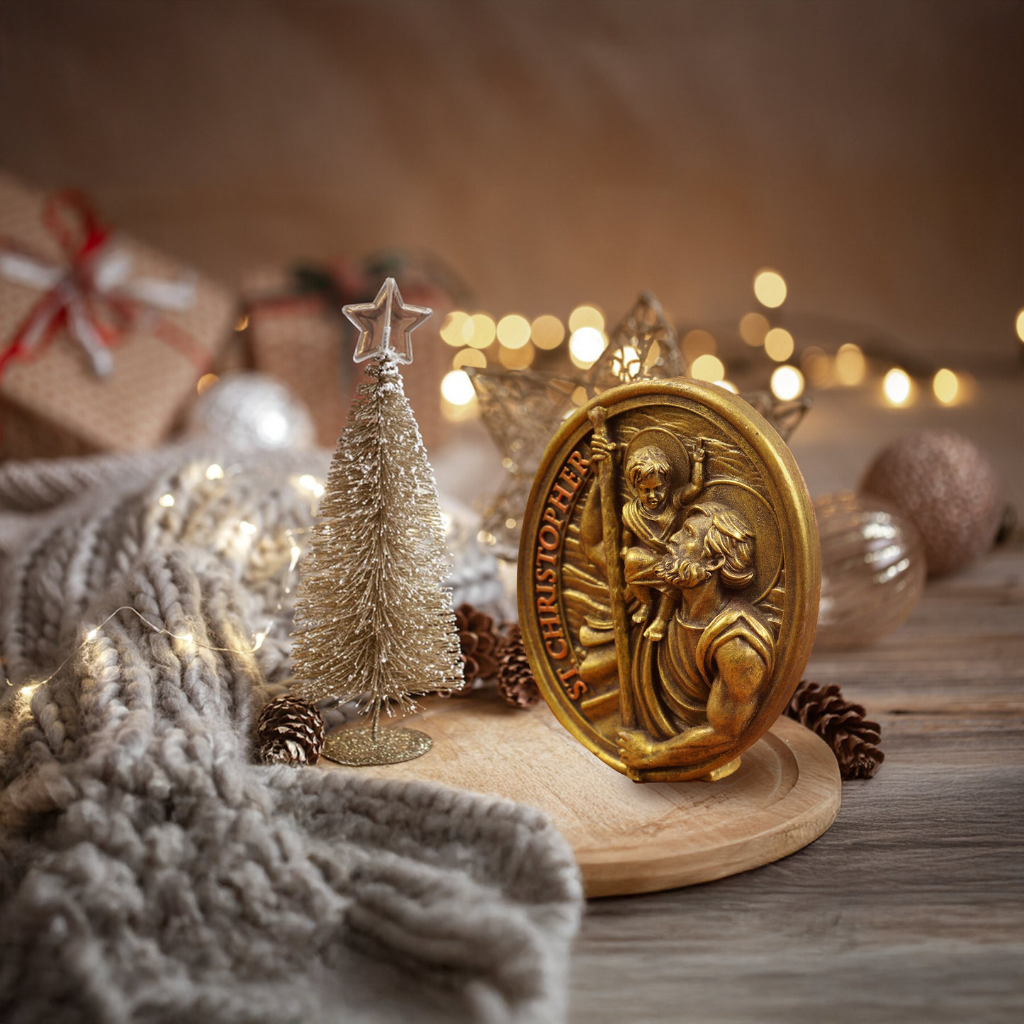 St.Christopher-Oval (Gold) (Sant Christopher Oval Sona)