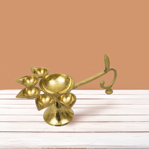 Buy Brass Pancharti Camphor Stand Traditional Pooja Essential – Free ...