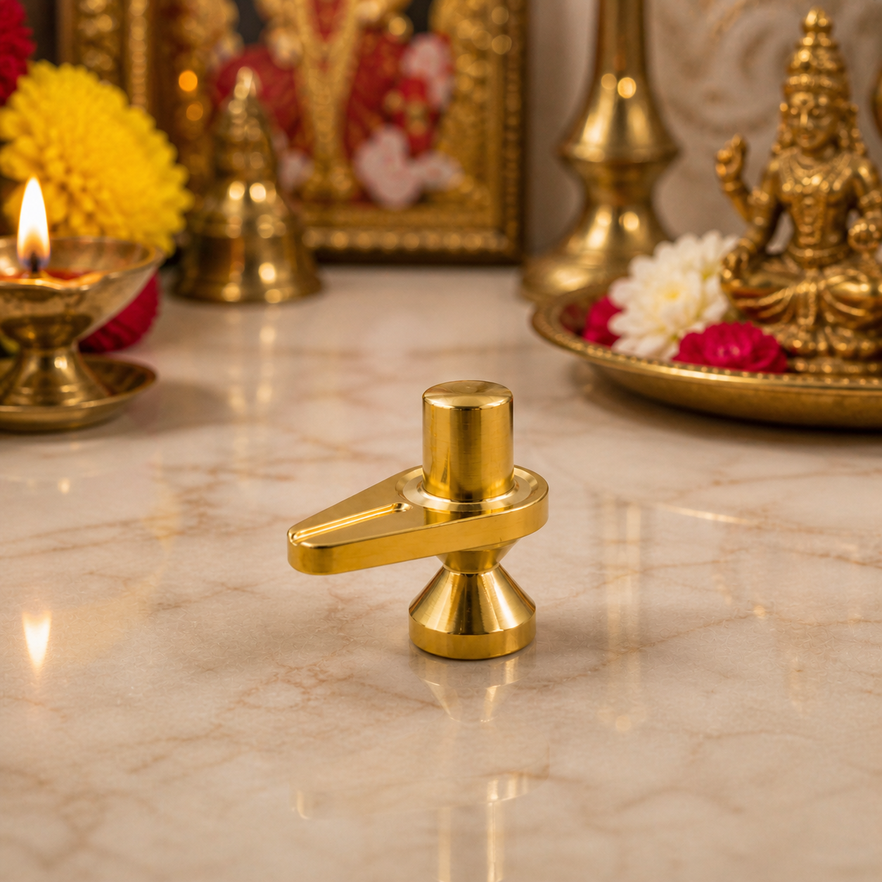 Brass Premium Lingam idol