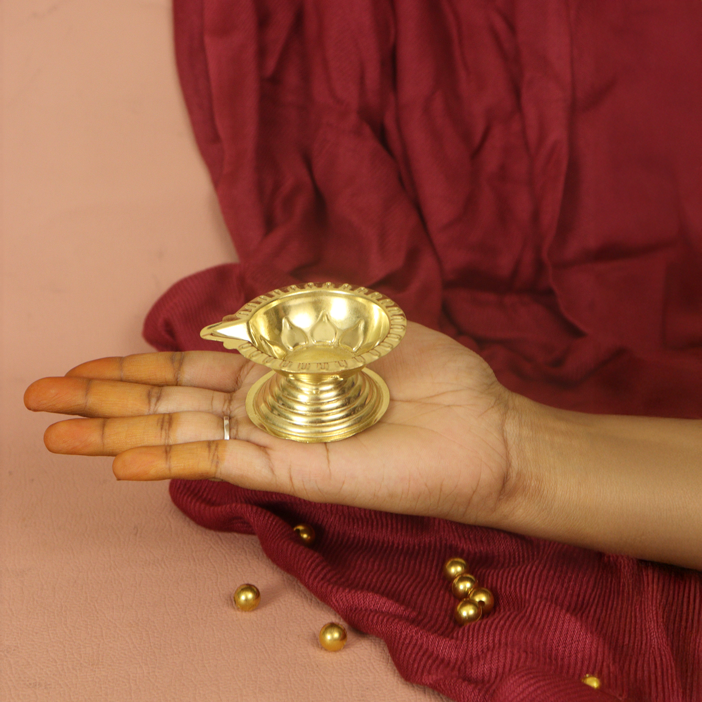 Brass Diya-Kamakshi Deepam Size-2