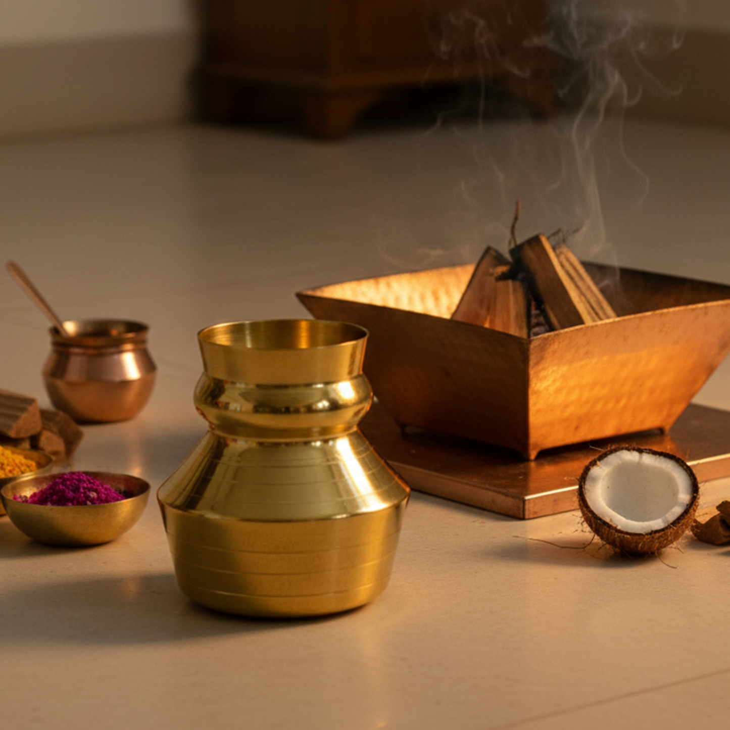 Brass Lota|Kalash|Kalsha|Sombu|Theertha Sembu-Dhoraji Lota