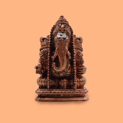 Fiber Resin vinayagar antik copper