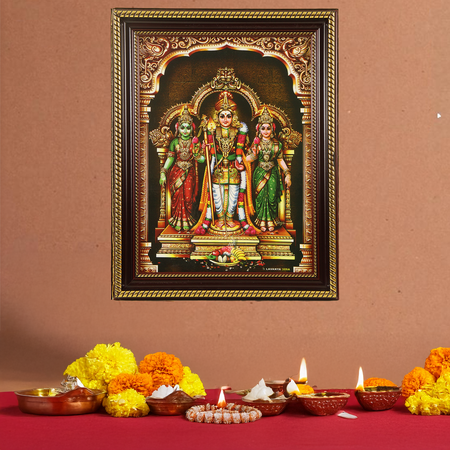 God  Photoframe  Palani raja murugar(valli,deivayani)