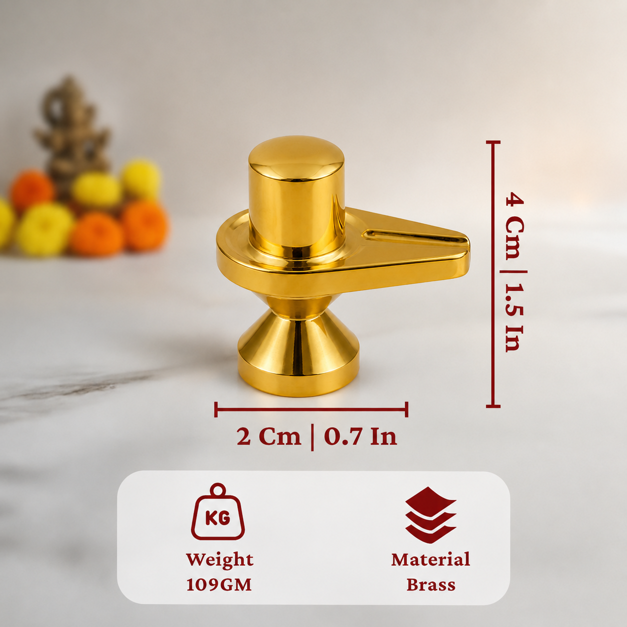Brass Premium Lingam idol