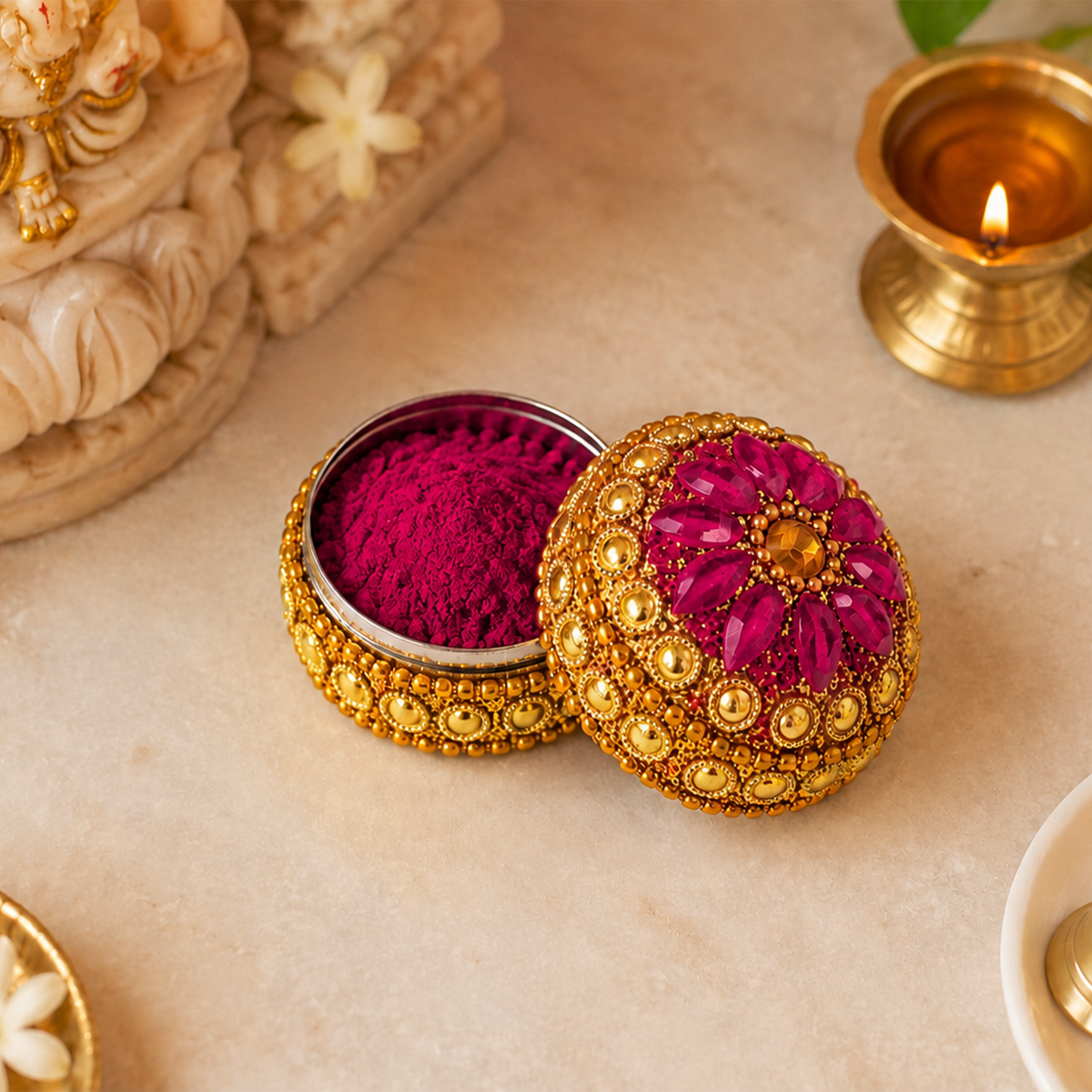 Stone Kumkum SIZE - 1 (pack of 8)